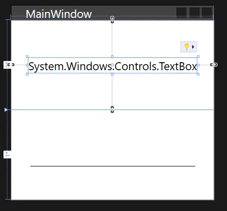 В окне отображается «System.Windows.Controls.TextBox» — привязка взяла объект целиком